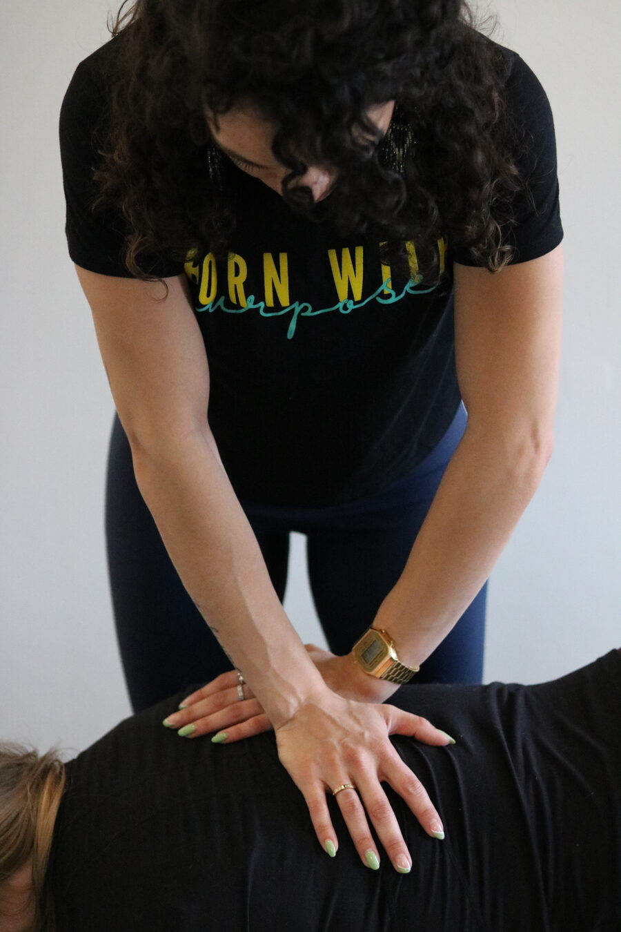 Back adjustment at WholeCare Wellness Collective Marietta