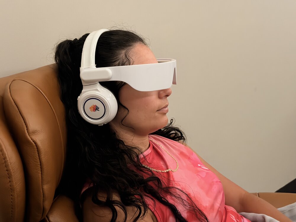 BrainTap guided meditation therapy at WholeCare Wellness Collective Marietta