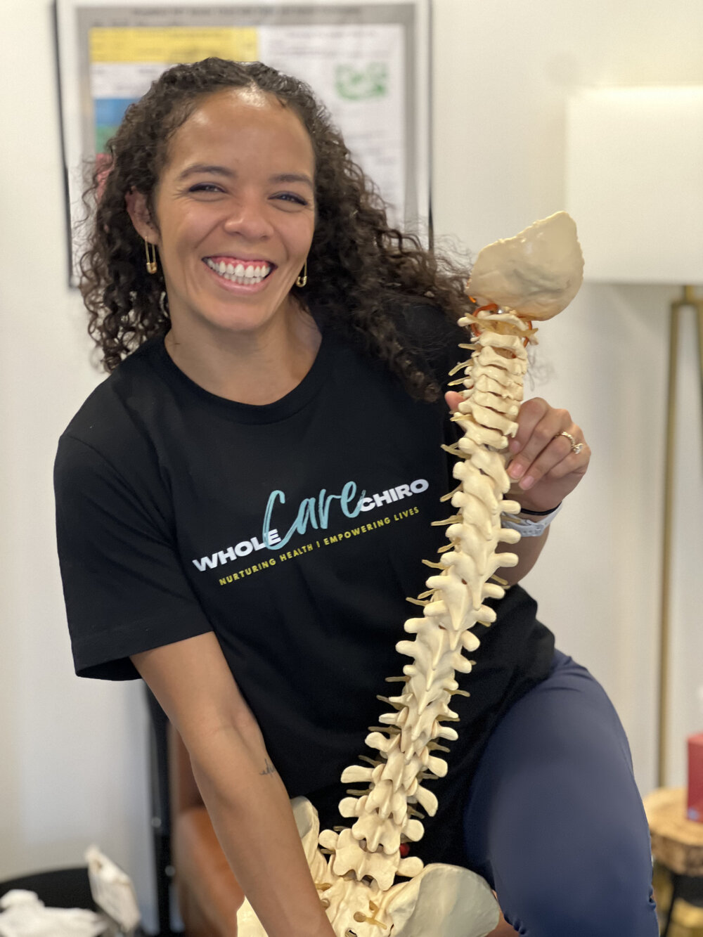 Member education on spinal health at WholeCare Wellness Collective Marietta